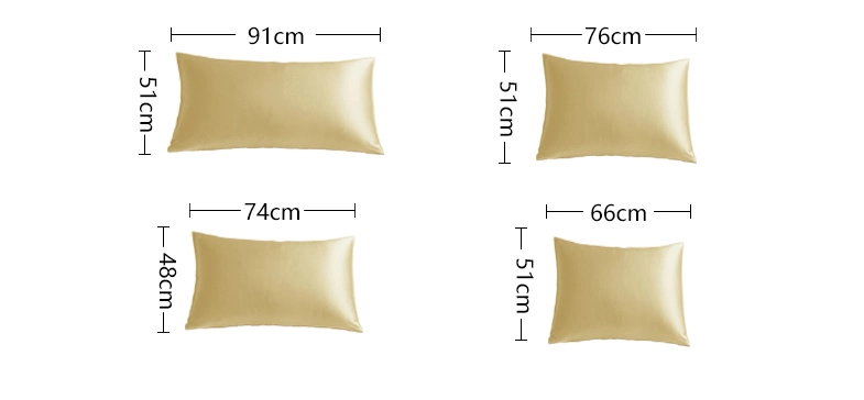 Wholesale Zipper Closure Silk Pillowcase 16mm 100% Mulberry Silk Pillowcase with Oeko-Tex